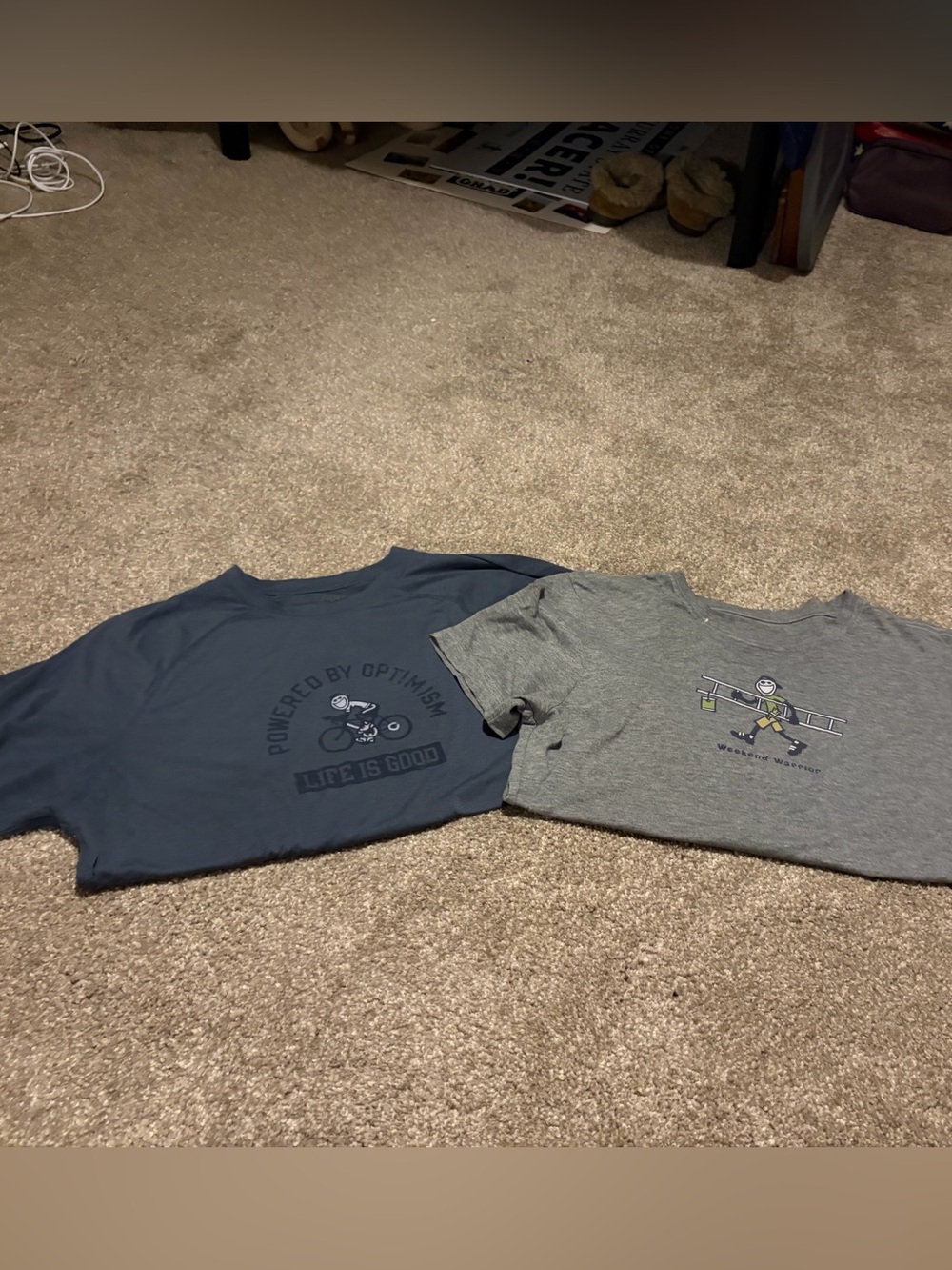 Lot of 2 Men’s Life is God shirts